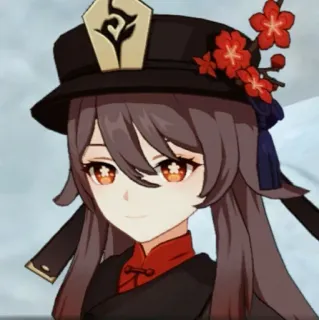 🌟 1cfa2443 Hu Tao Genshin Impact Anime, Videogame, Hu Tao, Genshin Impact telegram sticker