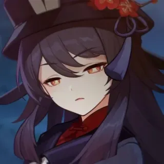 😕 9ed91a13 Hu Tao Genshin Impact Anime, Spel, Genshin Impact, Hu Tao, Schattig, Personage telegram sticker