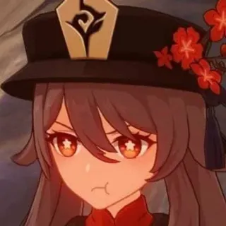 😠 aa806408 Hu Tao Genshin Impact hu tao, genshin impact, anime, spel, sticker, pruilen telegram sticker