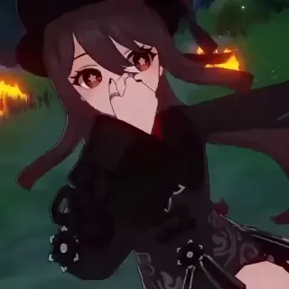 🤢 cb4b4acb Hu Tao Genshin Impact Anime, Videogame, Genshin Impact, Hu Tao, Schattig telegram sticker