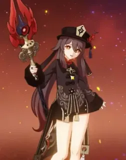 🌟 e24057d4 Hu Tao Genshin Impact Hu Tao, Genshin Impact, anime karakter, videogame, waifu telegram sticker