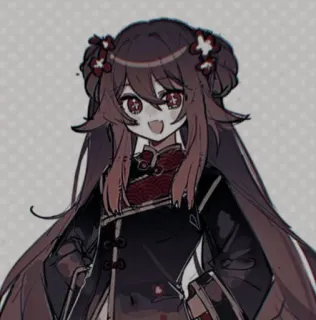 🍎 3f9f028e Hu Tao Genshin Impact Anime, Hu Tao, Genshin Impact, Postać z gry, Fanart, Animowane telegram sticker