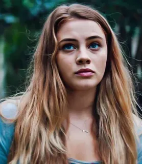 🦄 504d14c8 портрет, женщина, девушка, молодая, блондинка, голубые глаза, лицо whatsapp sticker