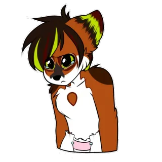 😿 06b70a5d 兽人, 狐狸, 拟人, 悲伤, 卡通, 贴纸 whatsapp sticker