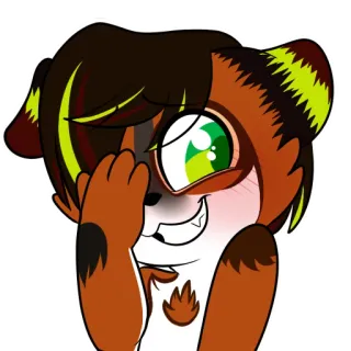 ☺️ ba29379d Мультфильм, Животное, Милый, Персонаж, Иллюстрация telegram sticker