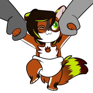 🤗 c0d4f743 милый, животное, мультик, смешной, каваий telegram sticker