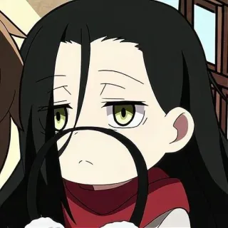 😕 719532df Anime, Manga, Karakter, Ilustrasi, Lucu, Kartun whatsapp sticker