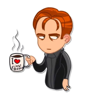 😒 f58c6571 I <3 FIRST ORDER Premier Ordre, Star Wars, Café, Dessin animé, Fan art, Empire, Côté obscur telegram sticker