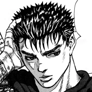 🗡️ 3b40c431 Guts Berserk Манга, Аниме, Гатс, Берсерк, Воин whatsapp sticker