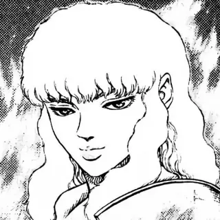 🗡️ 3b81318a Griffith Berserk Аниме, Манга, Фэнтези, Берсерк, Персонаж whatsapp sticker