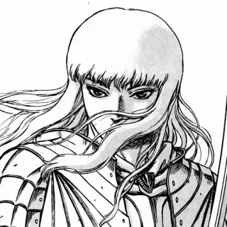 🗡️ a0afd4ae Griffith Berserk Манга, Доспехи, Воин, Аниме, Меч, Фэнтези whatsapp sticker