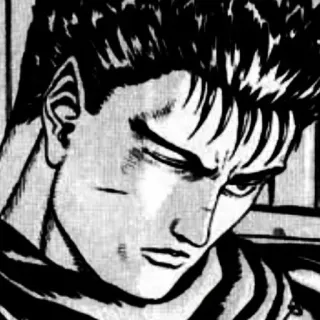 🗡️ e6fb915e Guts Berserk Аниме, Манга, Воин, Меч, Берсерк whatsapp sticker