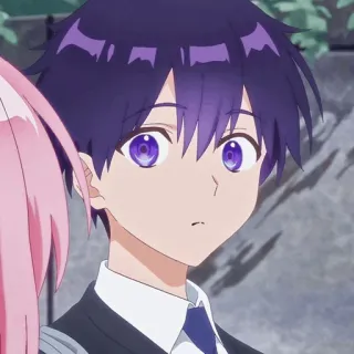 👾 070ac7fb anime, menino, desenho animado, retrato telegram sticker