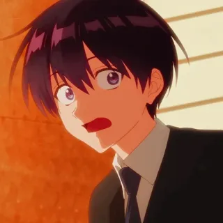 👾 4127caa9 Anime, Desenho animado, Masculino, Garoto, Personagem, Terno telegram sticker