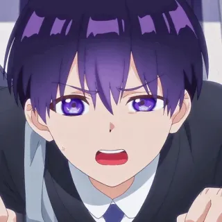 👾 6ab76e98 Anime, Menino, Chateado, Irritado, Mangá, Personagem telegram sticker