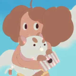 🥯 30d90a97 Kreskówka, Dziewczyna, Kot, Słodki, Anime, Postać telegram sticker