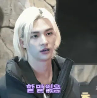 🪡 21ca7bb7 할말있음 korean, idol, male, person, portrait, blonde hair, k-pop telegram sticker