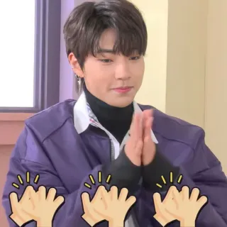 🥶 a7eaf286 человек, мужчина, аплодисменты, корейский whatsapp sticker