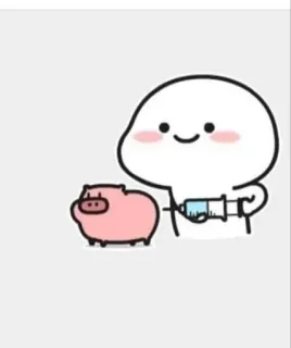 ✨ 363e1a73 cartoon, pig, injection, vaccine, animal, sticker, health telegram sticker