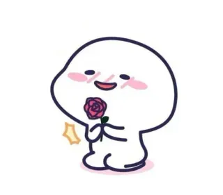 ✨ 37611c97 cute, cartoon, rose, love, kawaii, whimsical telegram sticker