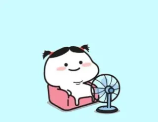 ✨ c3fc7206 cartoon, character, fan, cute, relaxation telegram sticker