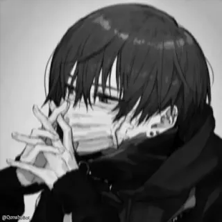 🗿 9ededda8 @QoreyshiBot anime, profile, avatar, boy telegram sticker