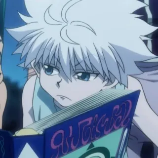 ⚡️ 0e6083a2 Killua Zoldyck Hunter x Hunter アニメ, キルア, キルア=ゾルディック, ハンターハンター, 漫画, カートゥーン, キャラクター telegram sticker