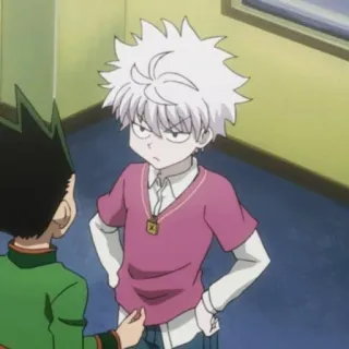 ⚡️ d22265ad Killua Zoldyck Hunter x Hunter アニメ, マンガ, キルア, Hunter x Hunter, カートゥーン telegram sticker