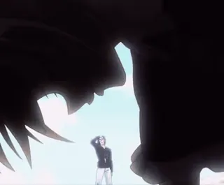 💪 446b8be1 Anime, Sylwetka, Niebo, Postać, Manga telegram sticker