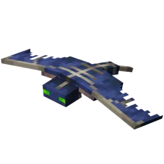 🌙 3686ce90 Minecraft, Phantom, Videospiel, Monster, Pixelkunst telegram sticker