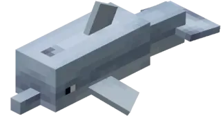 🐬 431f97f3 Minecraft Minecraft, Delfin, Videospiel, Pixelkunst, Tier telegram sticker