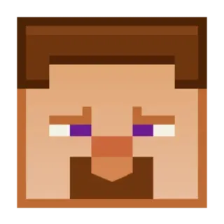 ☺️ 43e8cb27 Steve Minecraft Steve, Minecraft, Videospiel, Pixelkunst, Charakter, Avatar, Spielfigur telegram sticker