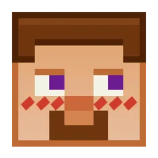 😳 55c95ffc Steve Minecraft Minecraft, Steve, Videospiel, Pixelkunst, Charakter, Gamer telegram sticker