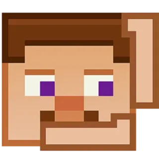 🙆‍♂ 76ed7e43 Steve Minecraft Minecraft, Steve, Videospiel, Pixelkunst, Gaming telegram sticker