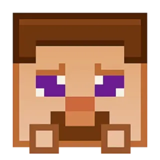 🤩 c0affc67 Steve Minecraft Minecraft, Steve, Videospiel, Pixelkunst, Charakter, Blockig telegram sticker