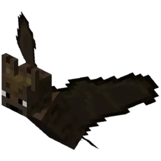 🦇 f656aa13 Fledermaus, Minecraft, Tier, Spiel, Kreatur, Mob, Blockartig telegram sticker