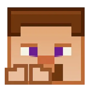 🤗 f772330f Steve Minecraft Minecraft, Steve, Videospiel, Pixelkunst, Charakter telegram sticker