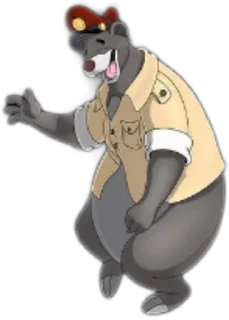 😃 4fe07b8e cartoon, beer, dier, personage whatsapp sticker