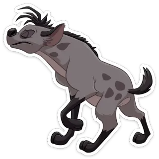 😕 9d37ad80 Banzai The Lion King 鬣狗, 卡通, 动物, 迪士尼 telegram sticker