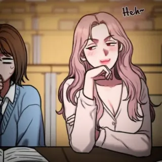 👙 477cf6c0 Heh~ vrouw, meisje, anime, manga, cartoon, strip telegram sticker