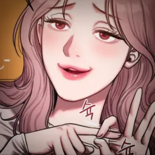 👙 a5eb0d5c 슉 vrouw, vrouwelijk, persoon, geanimeerd, koreaans, webtoon telegram sticker