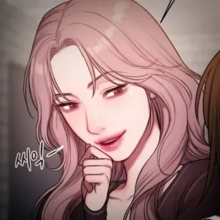 👙 bbdf5700 씨익 cartoon, vrouw, tekening, anime telegram sticker