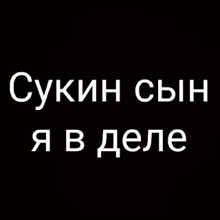 😛 4a3fe1c7 Сукин сын
я в деле offensive, cussing, russian, swear whatsapp sticker