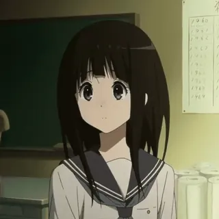🎞 0cb6530a Anime, Gadis, Seragam sekolah, Kelas telegram sticker