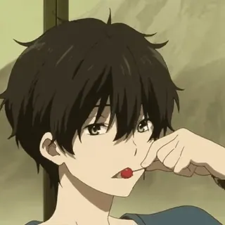 🧺 3f4a6f96 Anime, Anak laki-laki, Permen lolipop, Imut telegram sticker