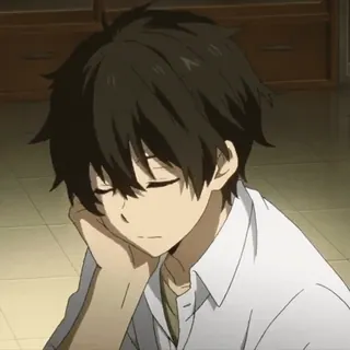 🧺 60352d41 anime, anak laki-laki, mengantuk, karakter telegram sticker