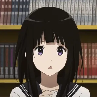 🧺 9c765dac Anime, Gadis, rambut hitam, Harem telegram sticker