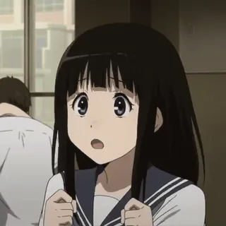 🪶 a196d30e Anime, Gadis, Seragam sekolah, Imut, Terkejut telegram sticker