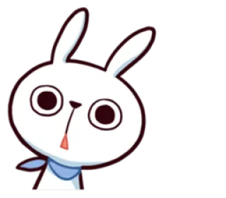 😳 3aa5c583 coelho, coelhinho, desenho animado, adesivo, animal, fofo telegram sticker