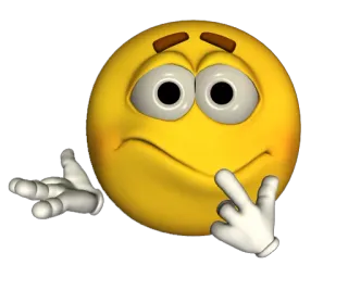 😅 7f7a76c2 이모지, 생각, 질문, 혼란, 불확실 telegram sticker